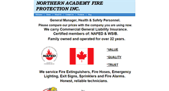 Desktop Screenshot of northernacademyfire.com